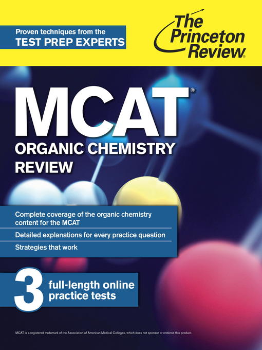 Title details for MCAT Organic Chemistry Review by The Princeton Review - Available